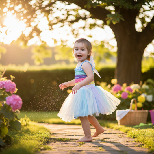 Pastel Blue Toddler Friendship Fairy Dress