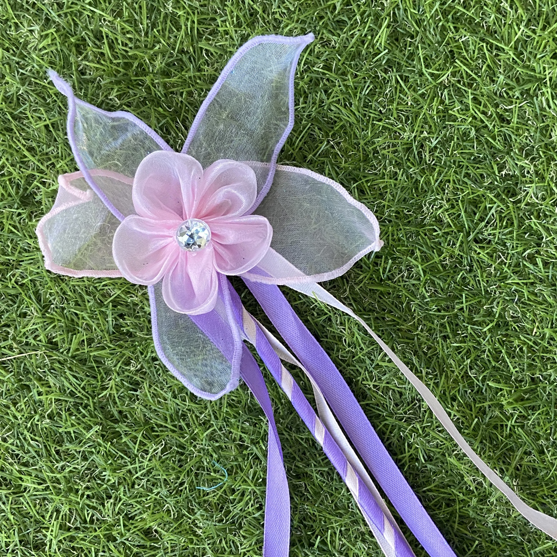 Pink and Lavender Handmade Fairy Wand