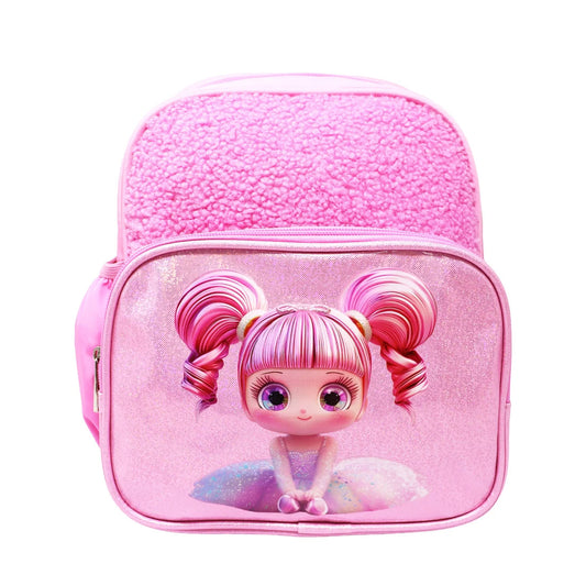 Pink Ballerina Sparkle Girl Backpack