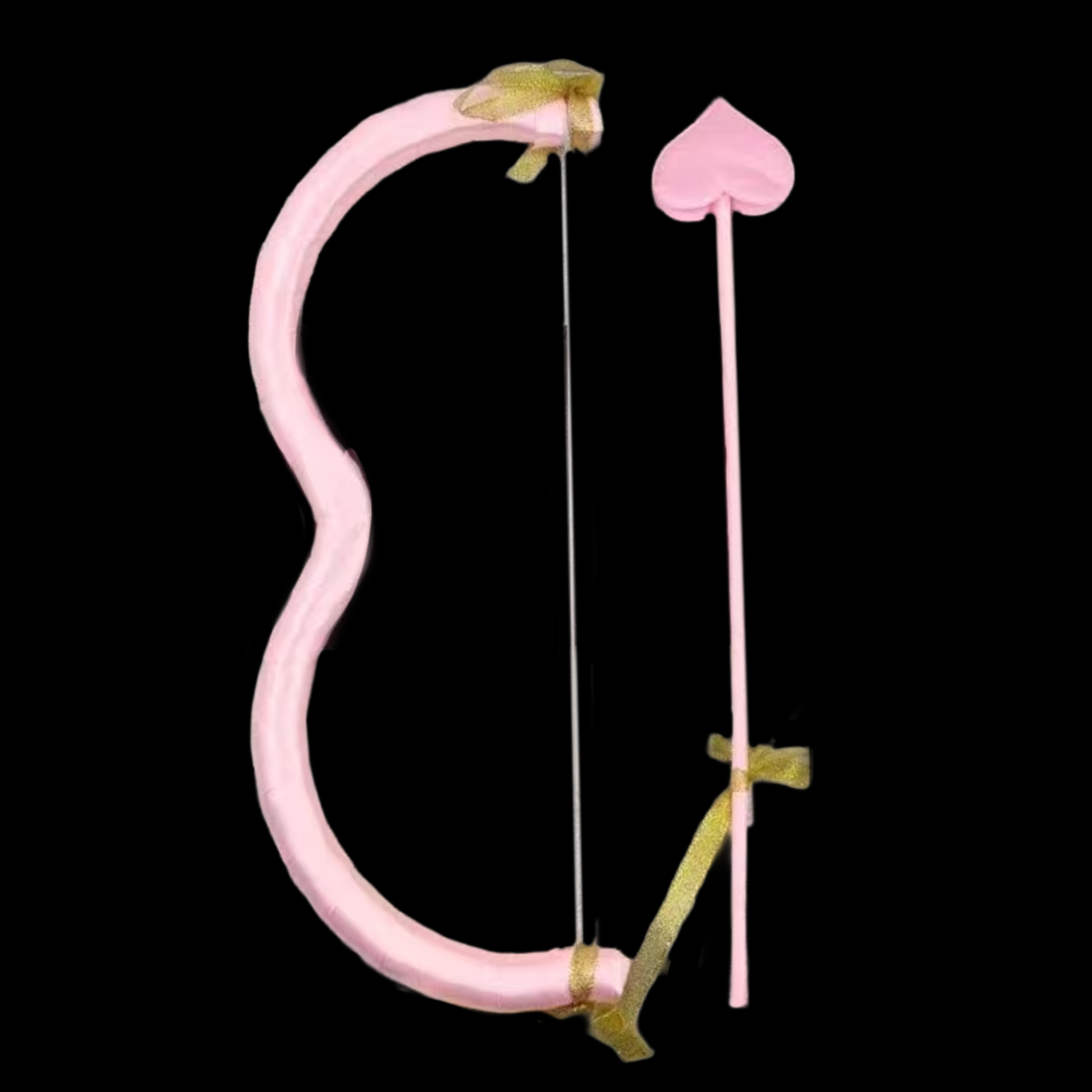 Pink Cupid Mini Bow and Heart Arrow 2 Piece Set