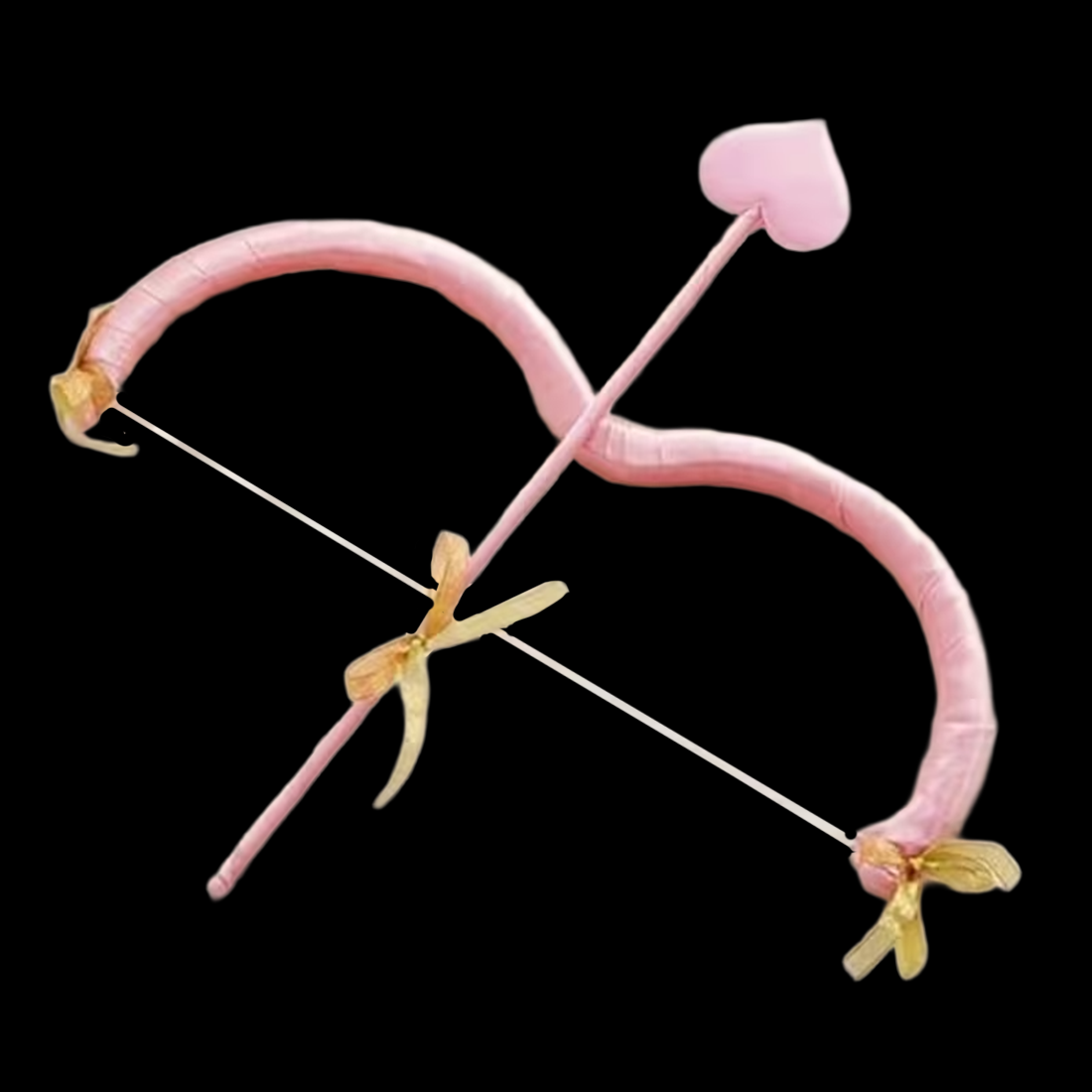 Pink Cupid Mini Bow and Heart Arrow 2 Piece Set