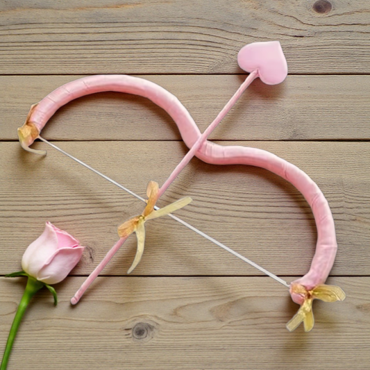 Pink Cupid Mini Bow and Heart Arrow 2 Piece Set