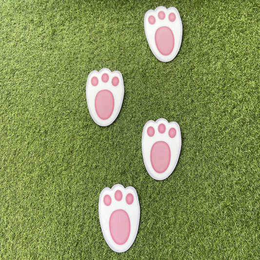 Pink Easter Bunny Footprint Tracks Pack of 15