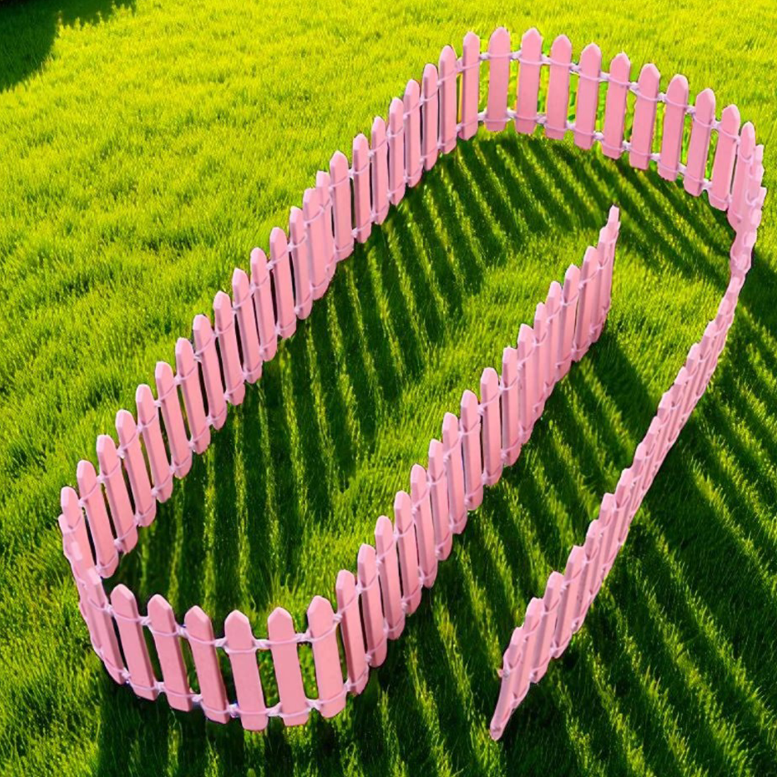 Pink Fairy Garden Fence 90cm x 5cm