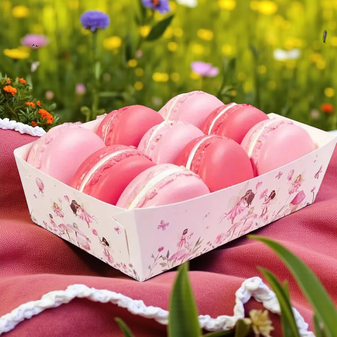 Pink Fairy Party Food Tray 6pk