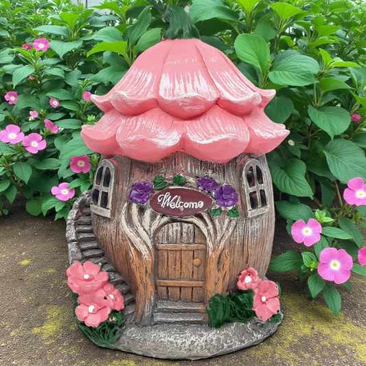 Pink Fairy Welcome Flower House