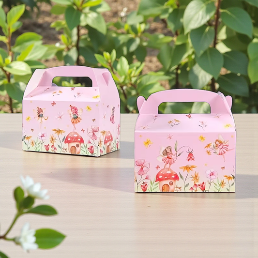 Pink Flower Fairy Favour Gift Box