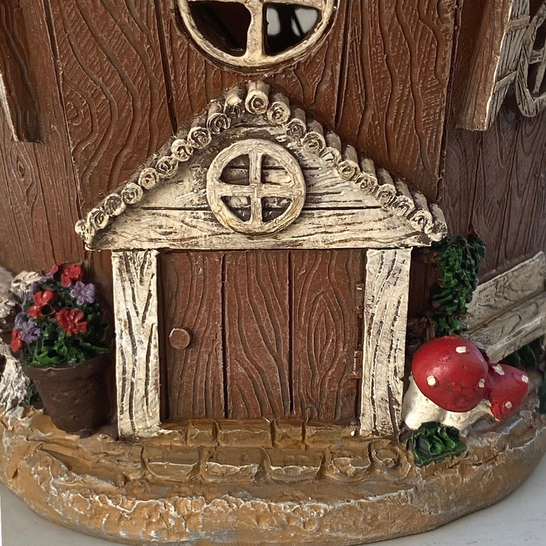 Pink Flower Fairy House