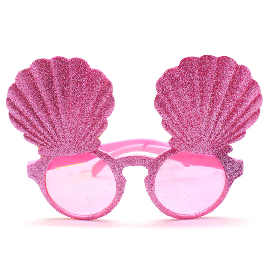 Pink Mermaid Shell Party Glasses