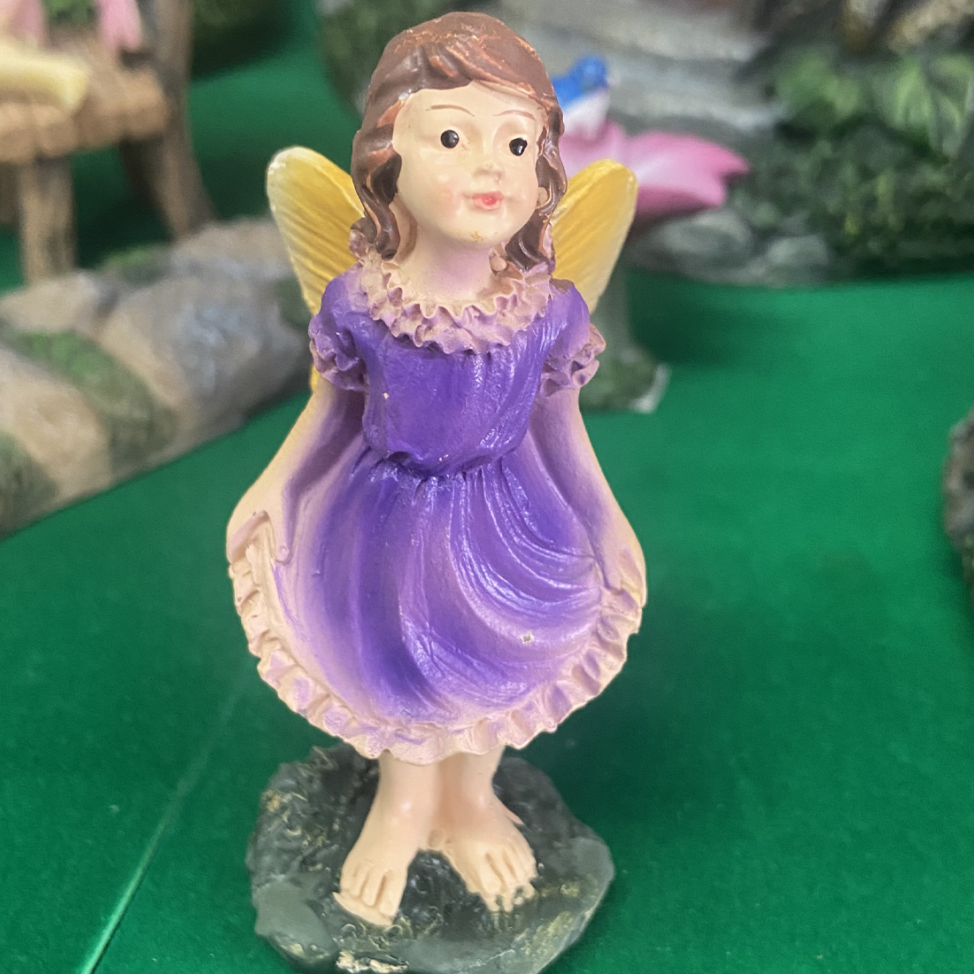 Pink or Purple Fairy Garden Figurine