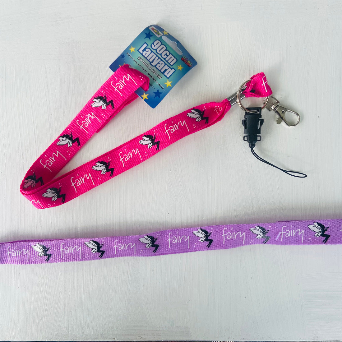 Pink or Purple Fairy Lanyard