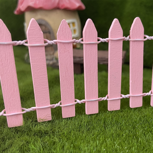 Pink Picket Fairy Fence 45cm x 5cm