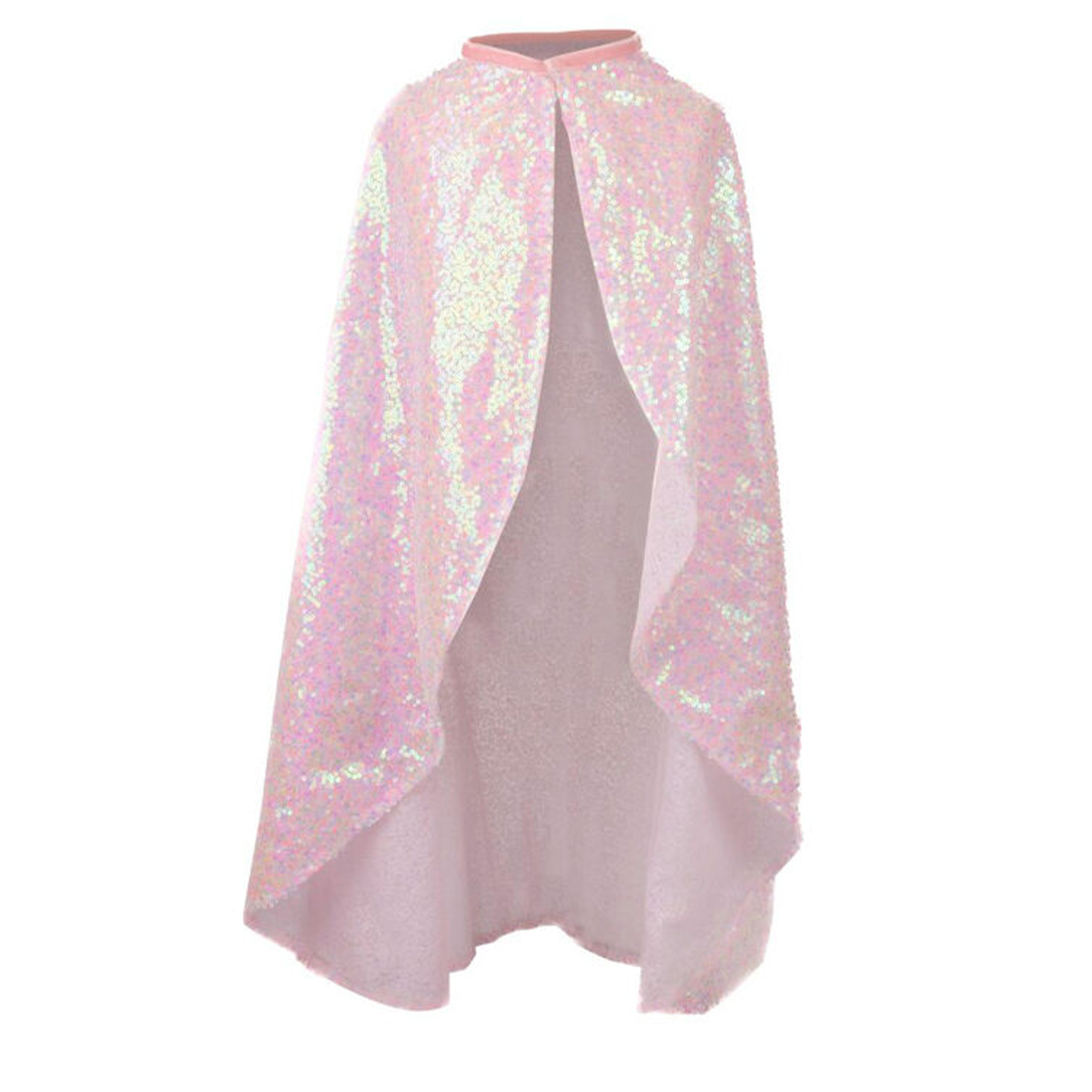 Pink Sequins Twirl Cape Size 4-6