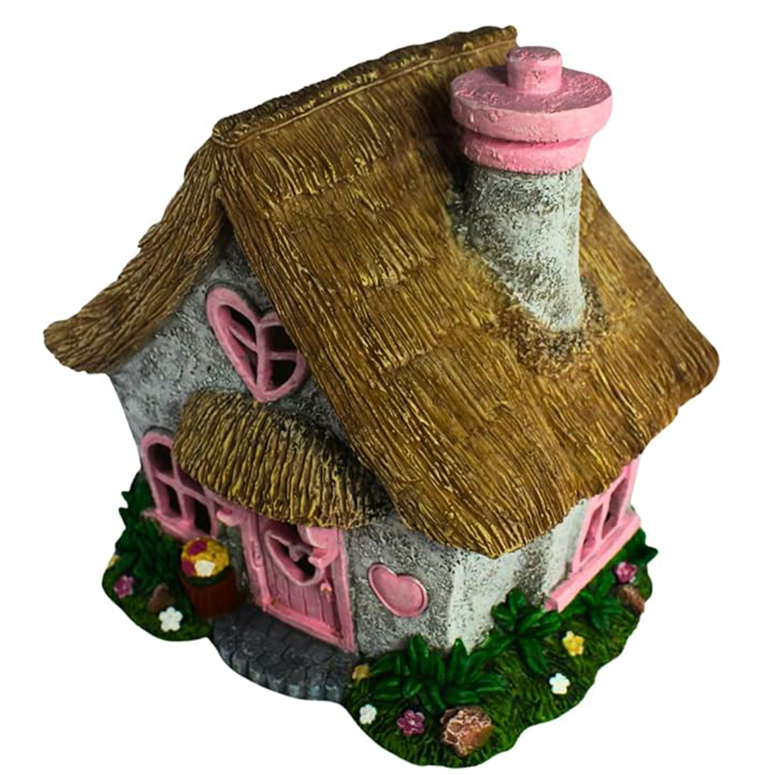 Pink Solar Fairy Cottage House