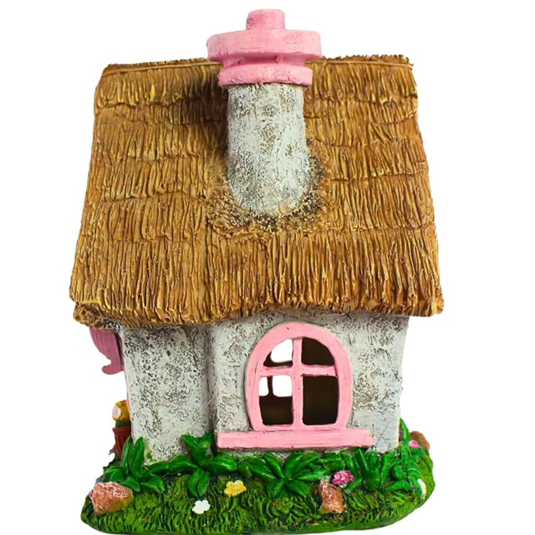Pink Solar Fairy Cottage House