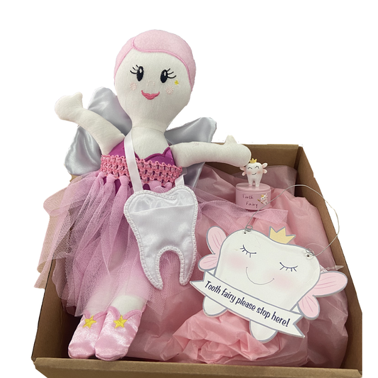 Pink Tooth Fairy Gift Basket