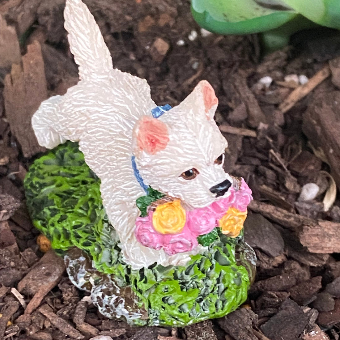 Playful Puppy Figurine
