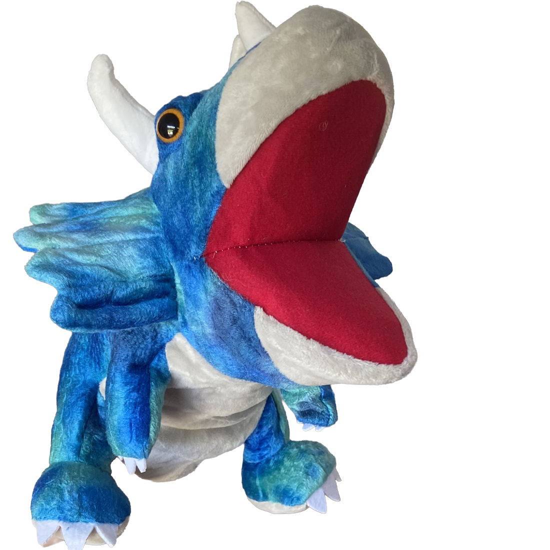 Plush Hand Puppet Triceratops