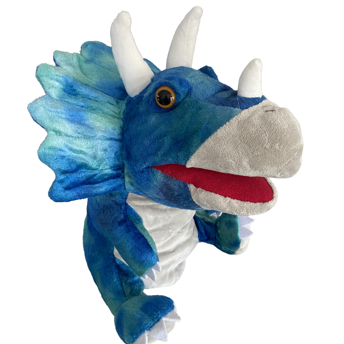 Plush Hand Puppet Triceratops