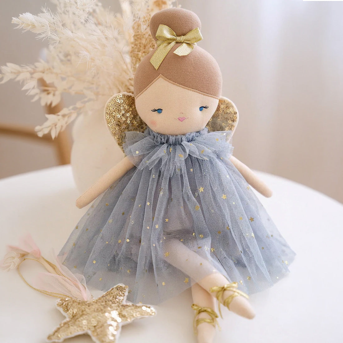 Posy Fairy Doll 43cm Grey Gold