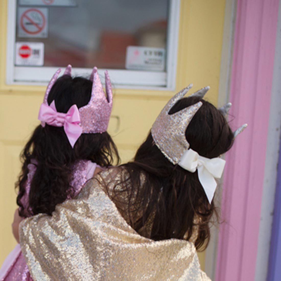 Precious Gold Sequin Crown