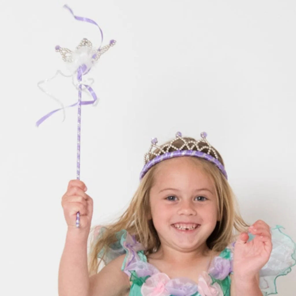Princess Tiara and Wand Set - Lavender