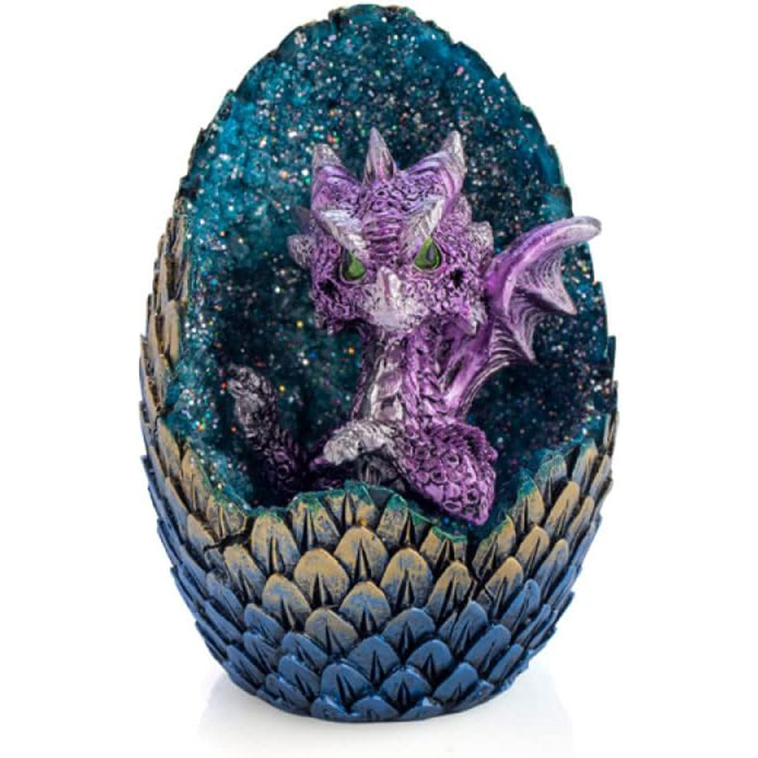 Purple Baby Dragon Crystal Egg LED Light