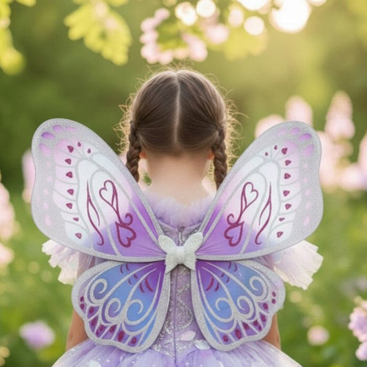 Purple Ombre Glitter Fairy Wings