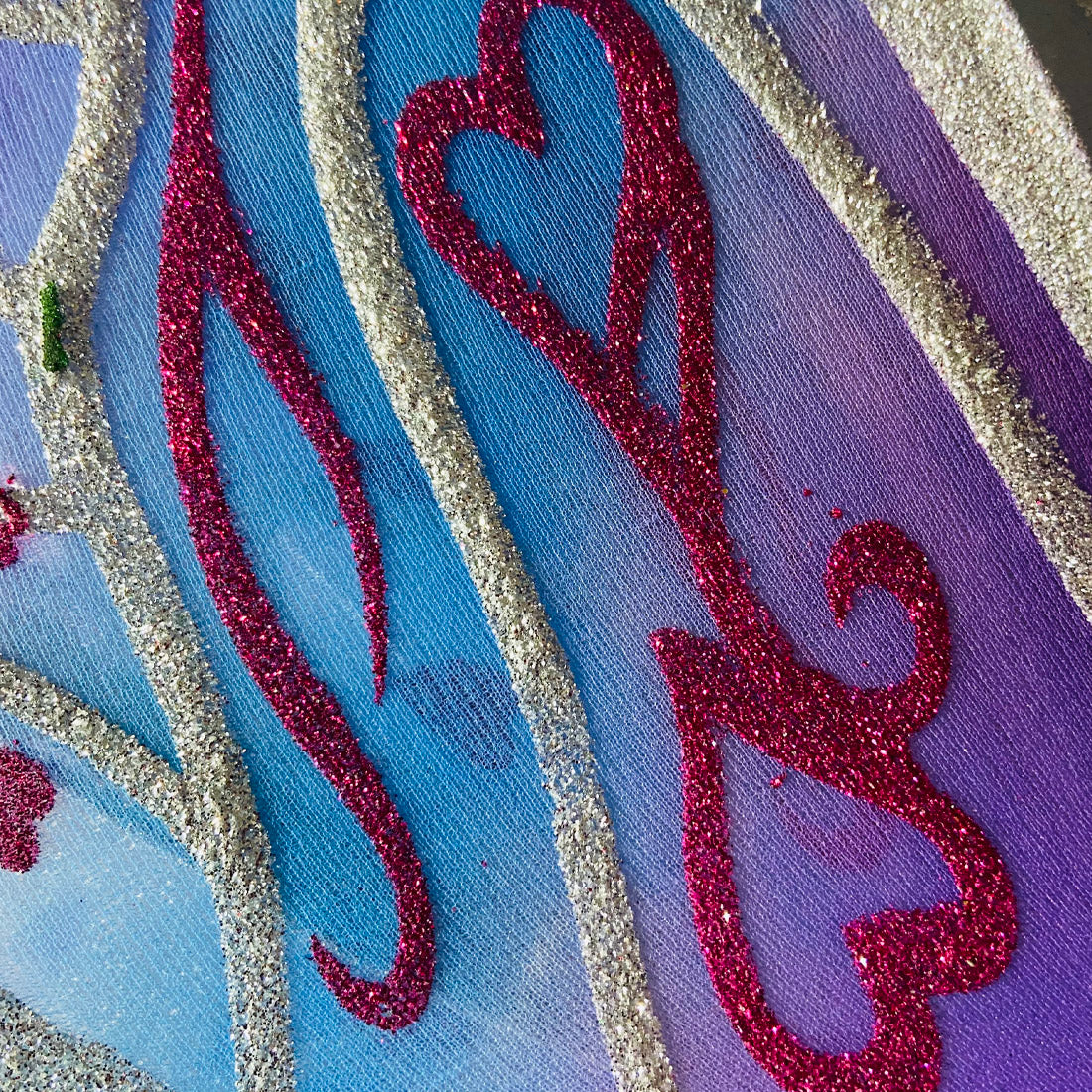 Purple Ombre Glitter Fairy Wings
