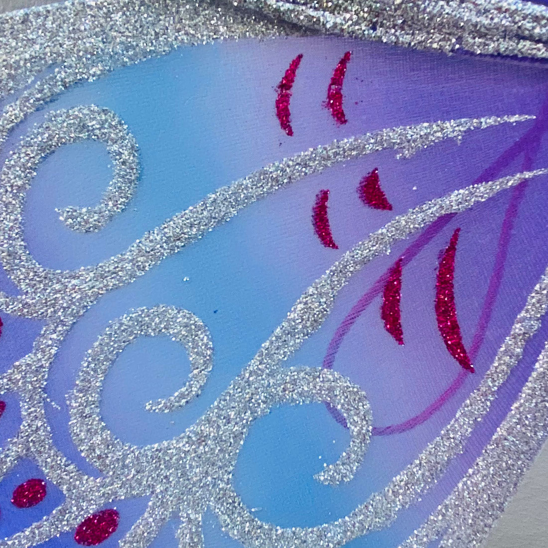Purple Ombre Glitter Fairy Wings