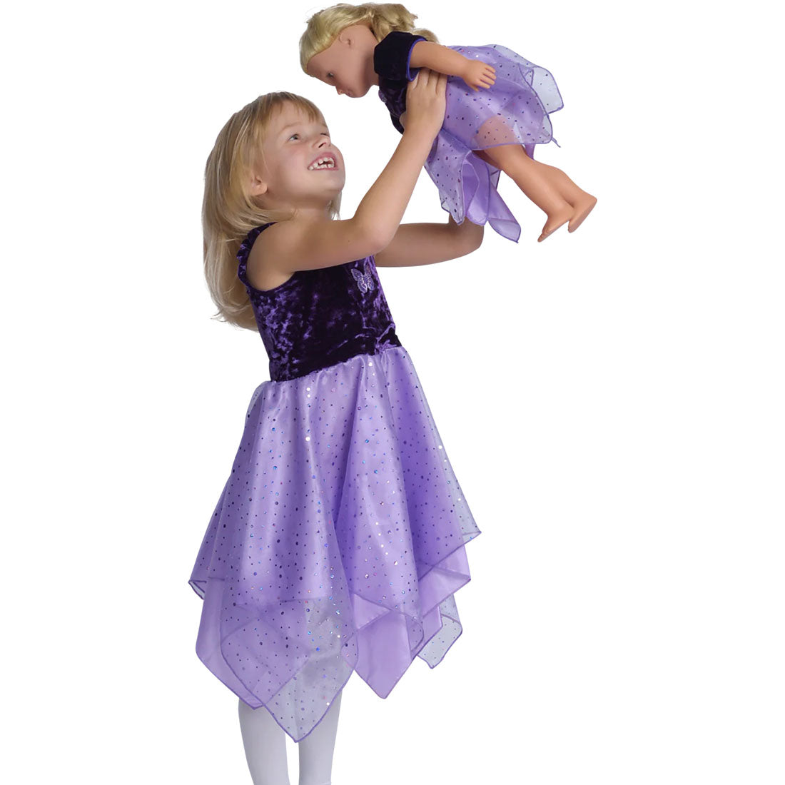 Purple Velvet Fairy Dancer Dress