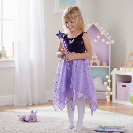 Purple Velvet Fairy Dancer Dress