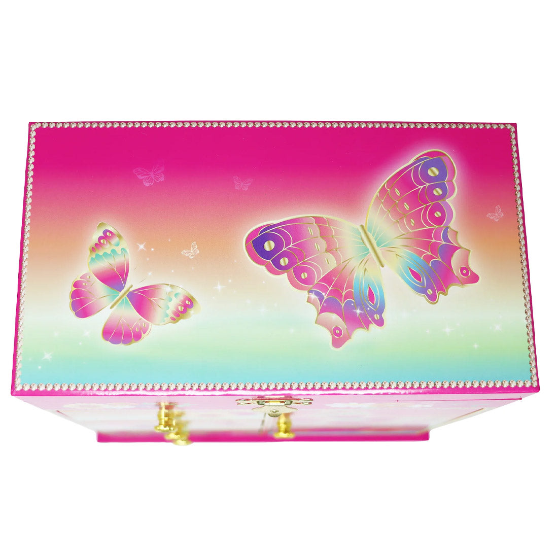 Rainbow Butterfly Large Music Box