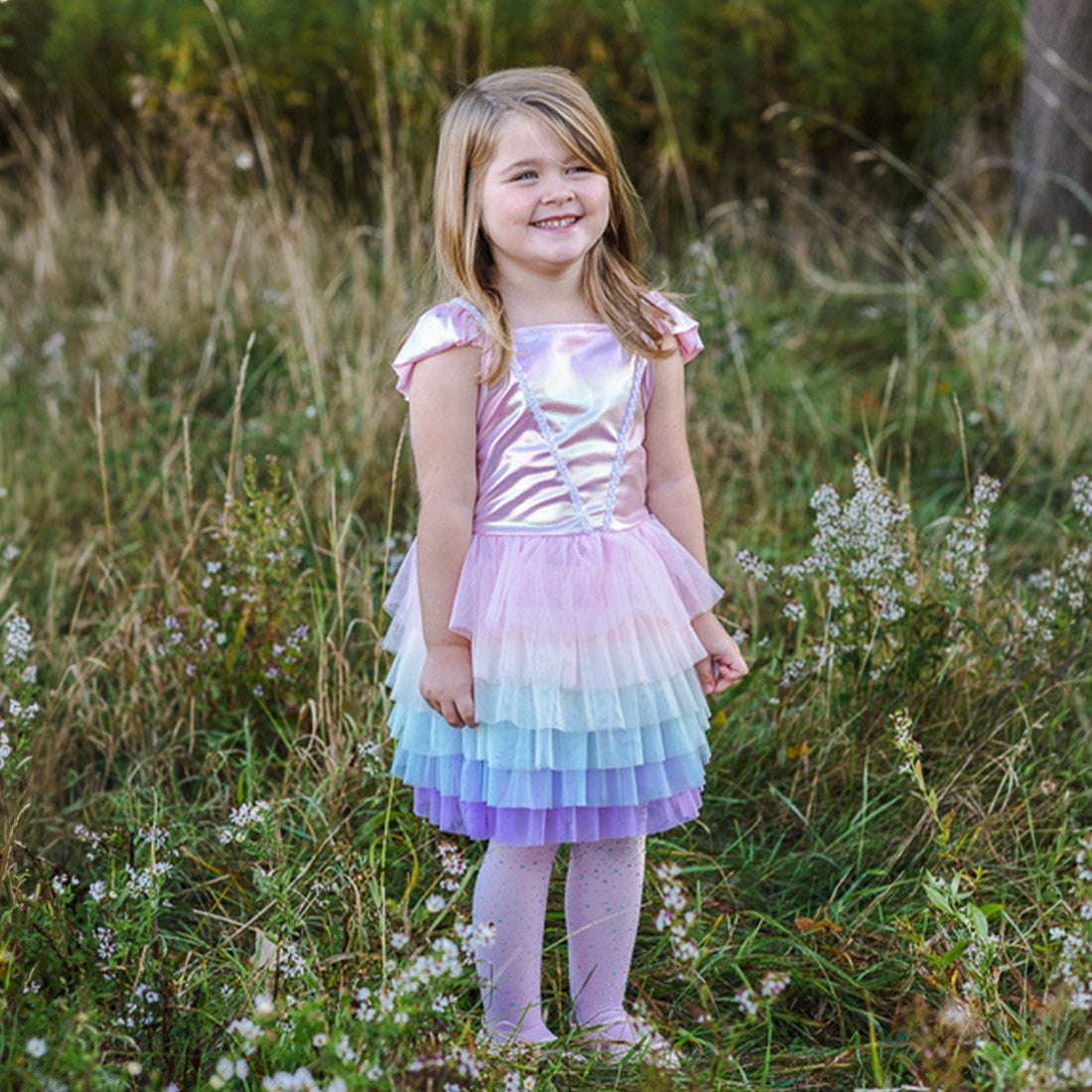 Rainbow Ruffle Tutu Dress