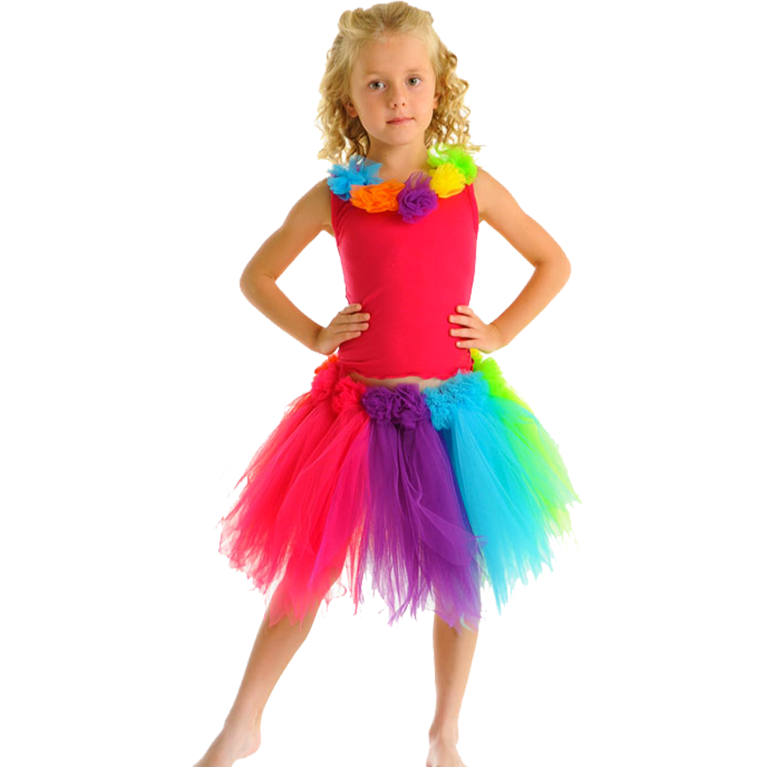 Rainbow Sherbet Tulle Tutu Skirt