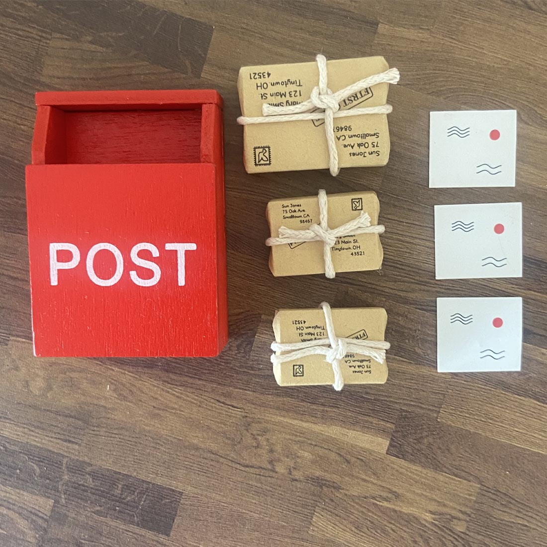 Red Fairy Mail Box With Mail