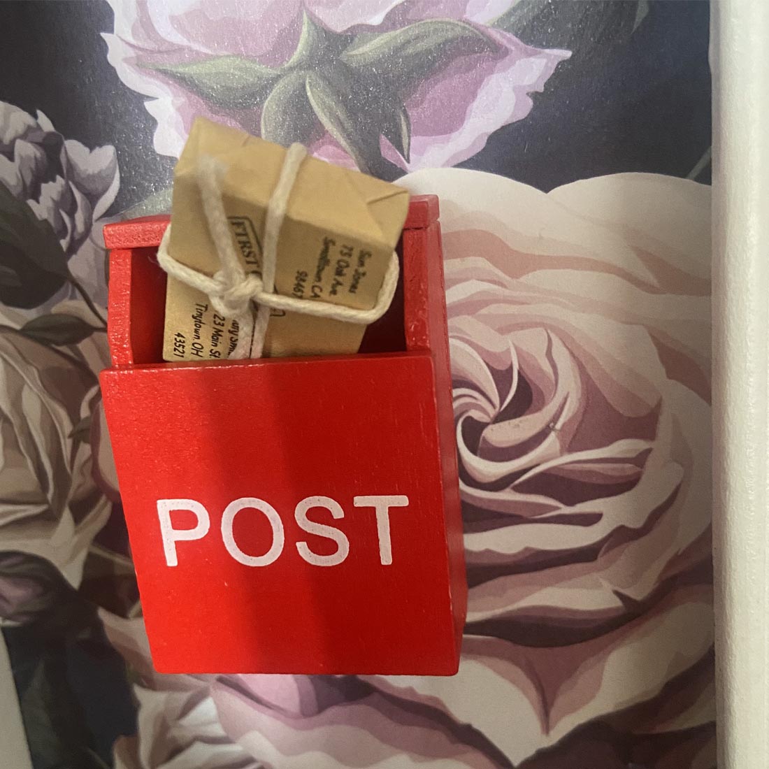 Red Fairy Mail Box With Mail