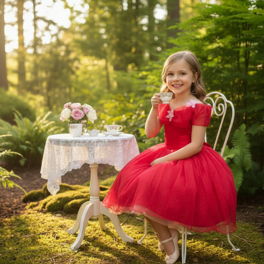 Red Sparkling Fairy Dress