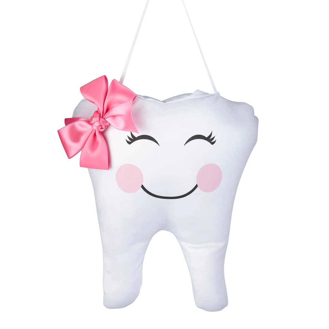 Rose Pink Tooth Fairy Hanging Pillow