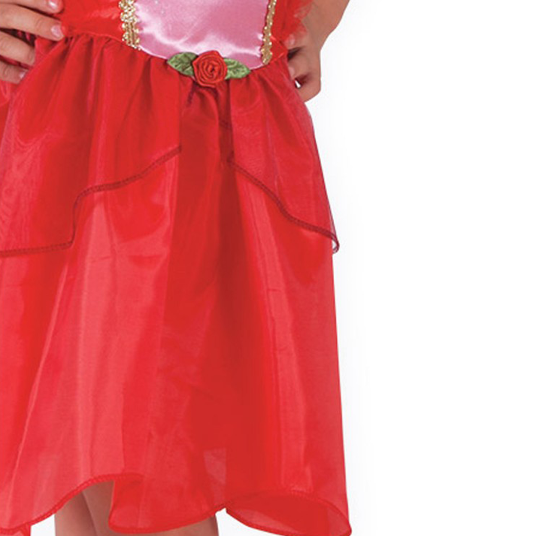 Rosetta Red Fairy Dress and Wings Costume 4-6 Years