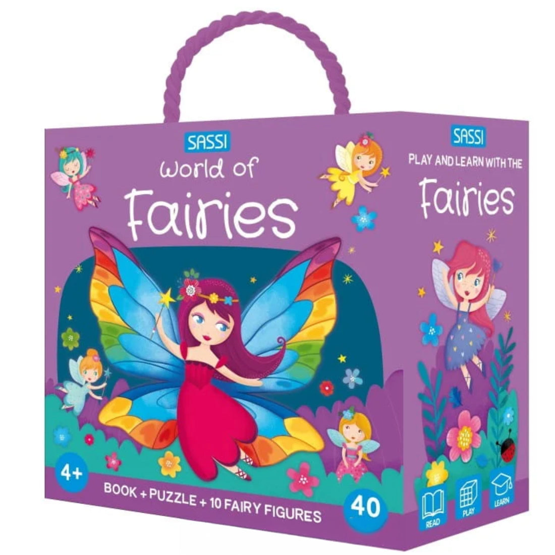 Sassi 3D Puzzle and Book Set – Learn Fairies 40 Pieces