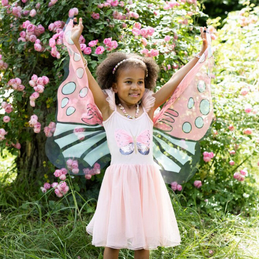 Sequins Secret Butterfly Twirl Dress with Wings Size 5-6