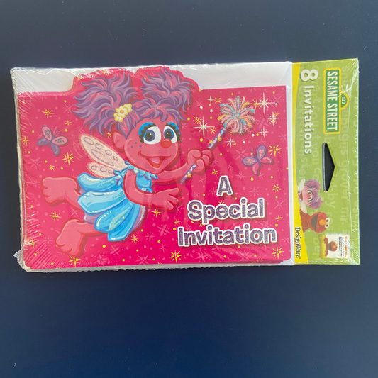 Sesame Street Abby Cadabby 8 Party Invitaions