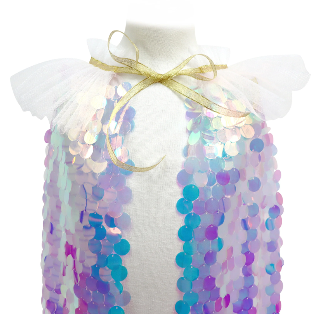 Shimmering Mermaid Sequinned Party Cape
