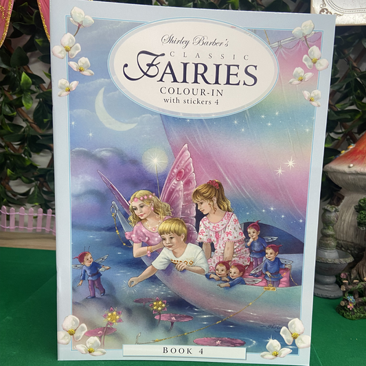 Shirley Barber's Classic Fairies Colour In With Stickers