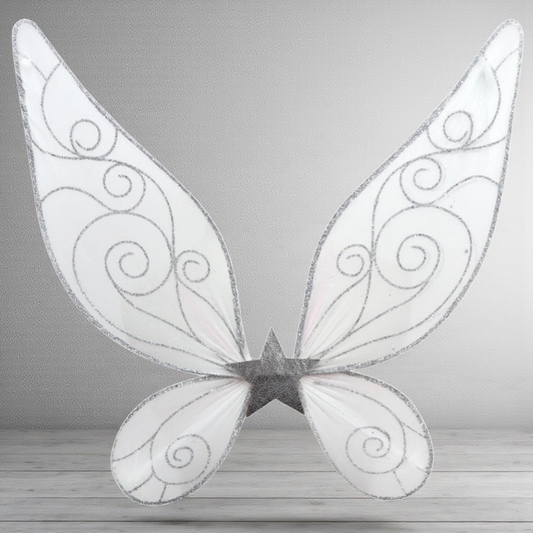 Silver Glimmer Angel Wire Wings
