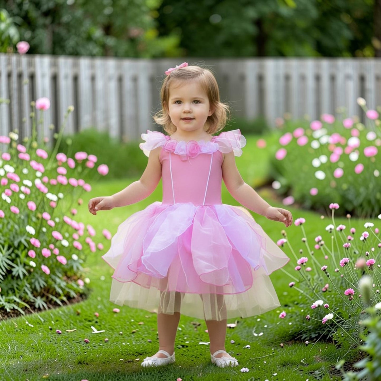 Sky Pink Fairy Toddler Dress