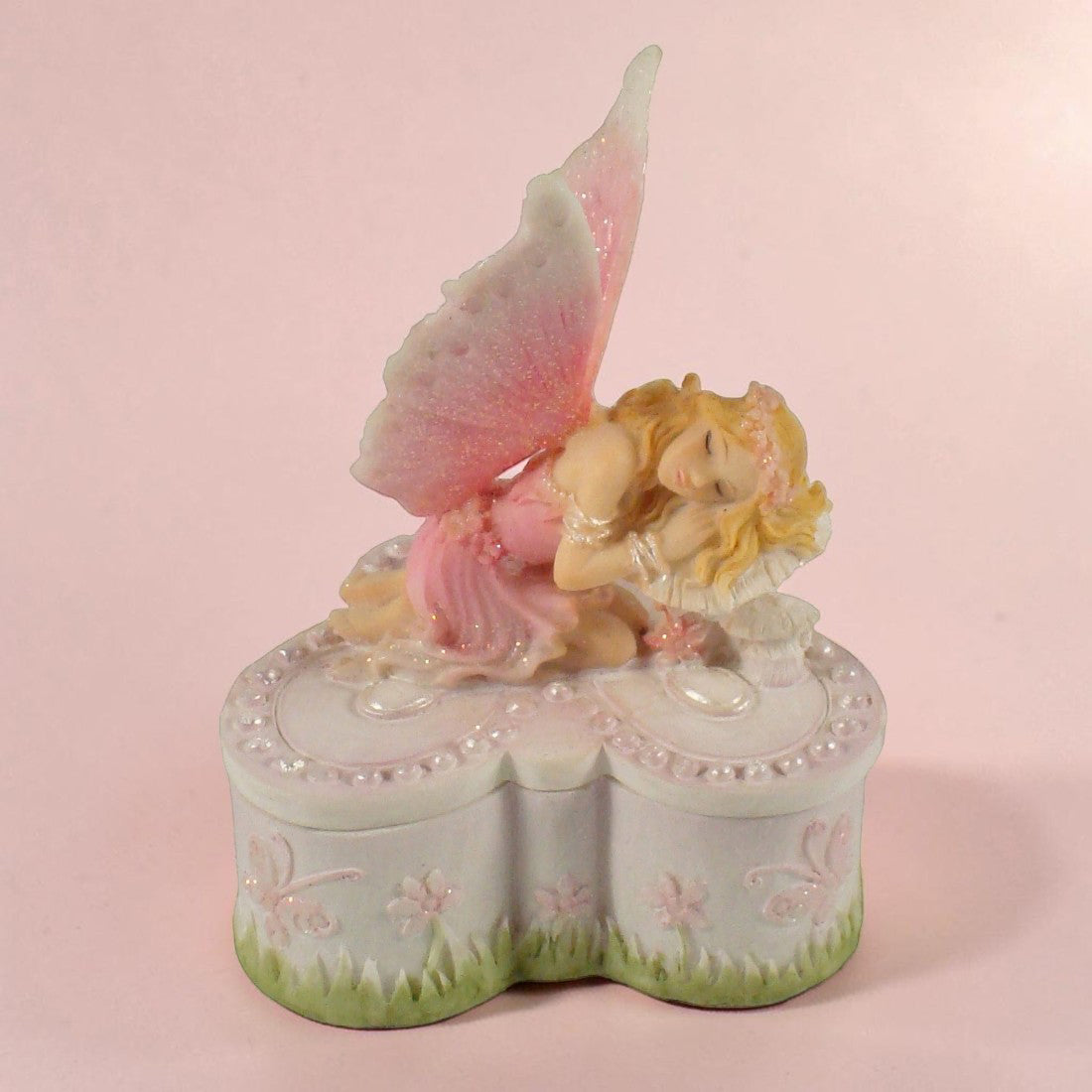 Sleeping Fairy Butterfly Tooth Trinket Box