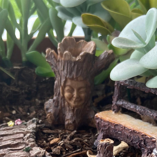 Small Fairy Garden Smiling Tree