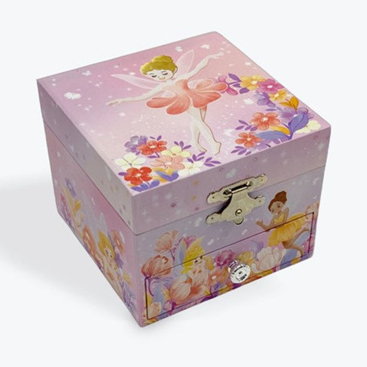 Small Musical Dancing Fairy Jewellery Box With Drawer